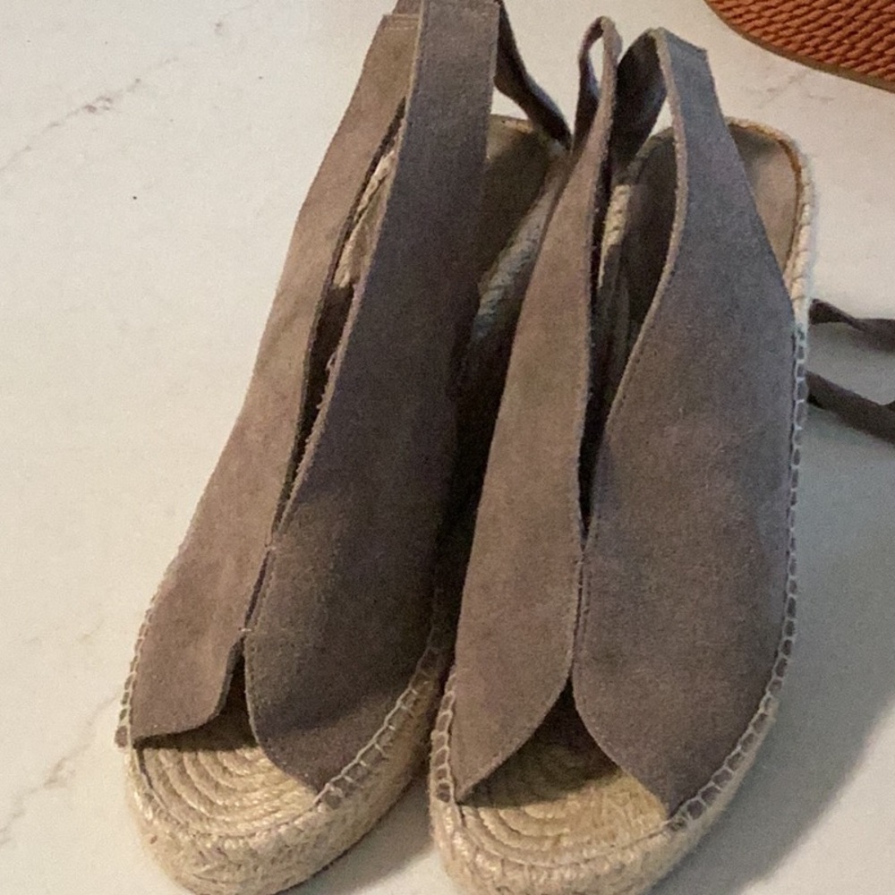 Seychelles Suede Leather Espadrille Sandals